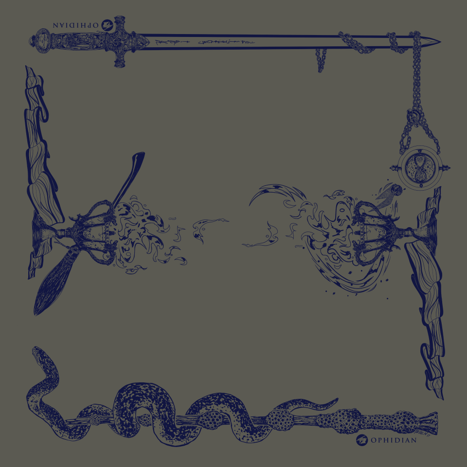Wizardry 2 Player Cloth Playmat Grey/Blue