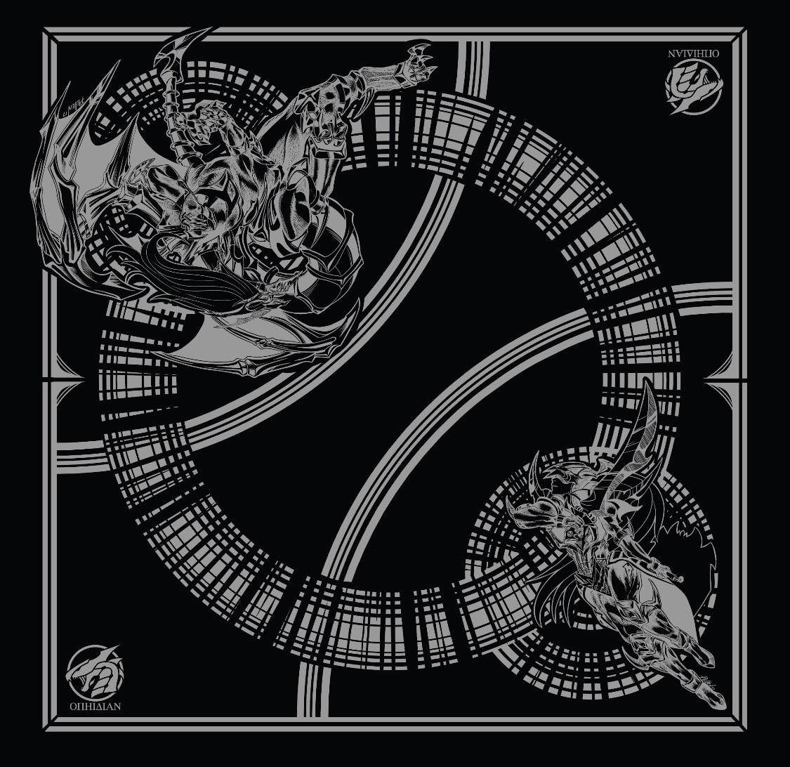 Envoy Grey/Black 2 Player Cloth Playmat