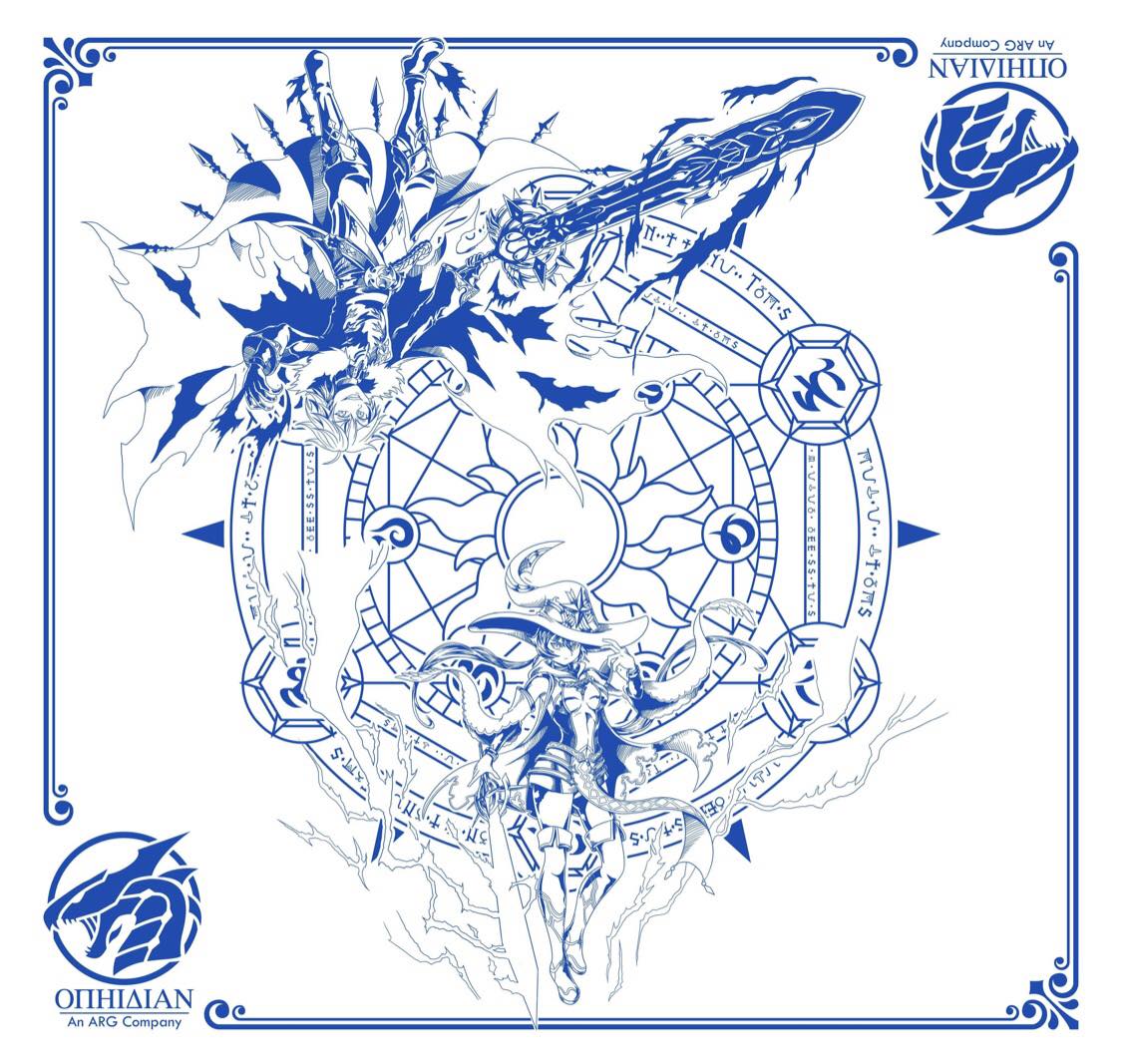 Echoes White/Blue 2 Player Cloth Playmat
