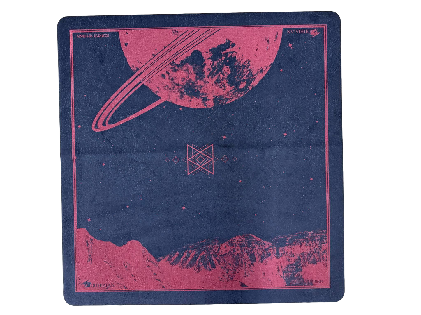 Saturn's Peak Red/Black 2 Player Cloth Playmat
