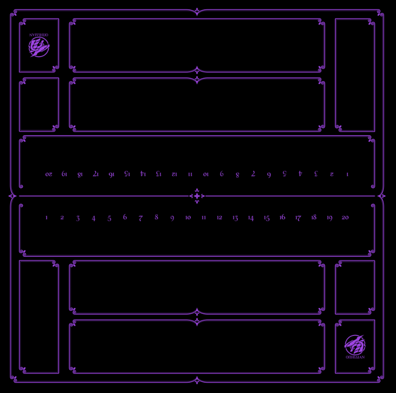 2 Player Enchanted Playmat Black/Purple