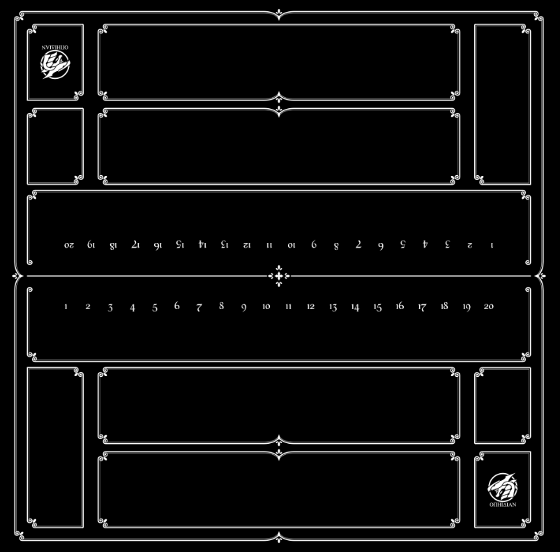 2 Player Enchanted Playmat Black/White