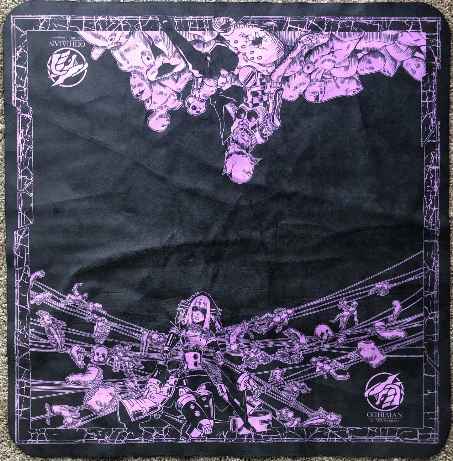 Dark Puppets Black/Purple 2 Player Cloth Playmat