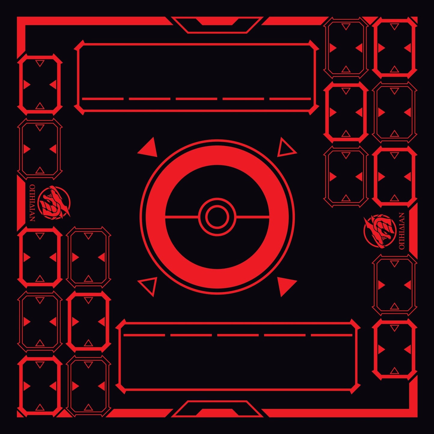 Stadium Black/Red 2 Player Cloth Playmat