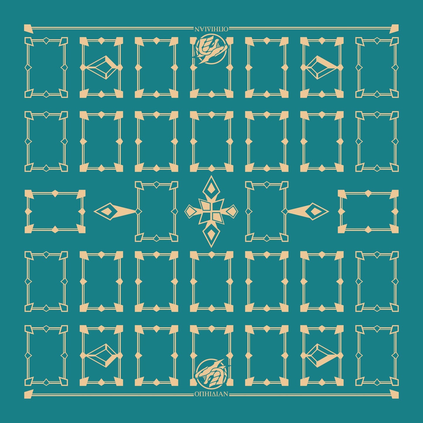 Linked Green/Sand 2 Player Cloth Playmat