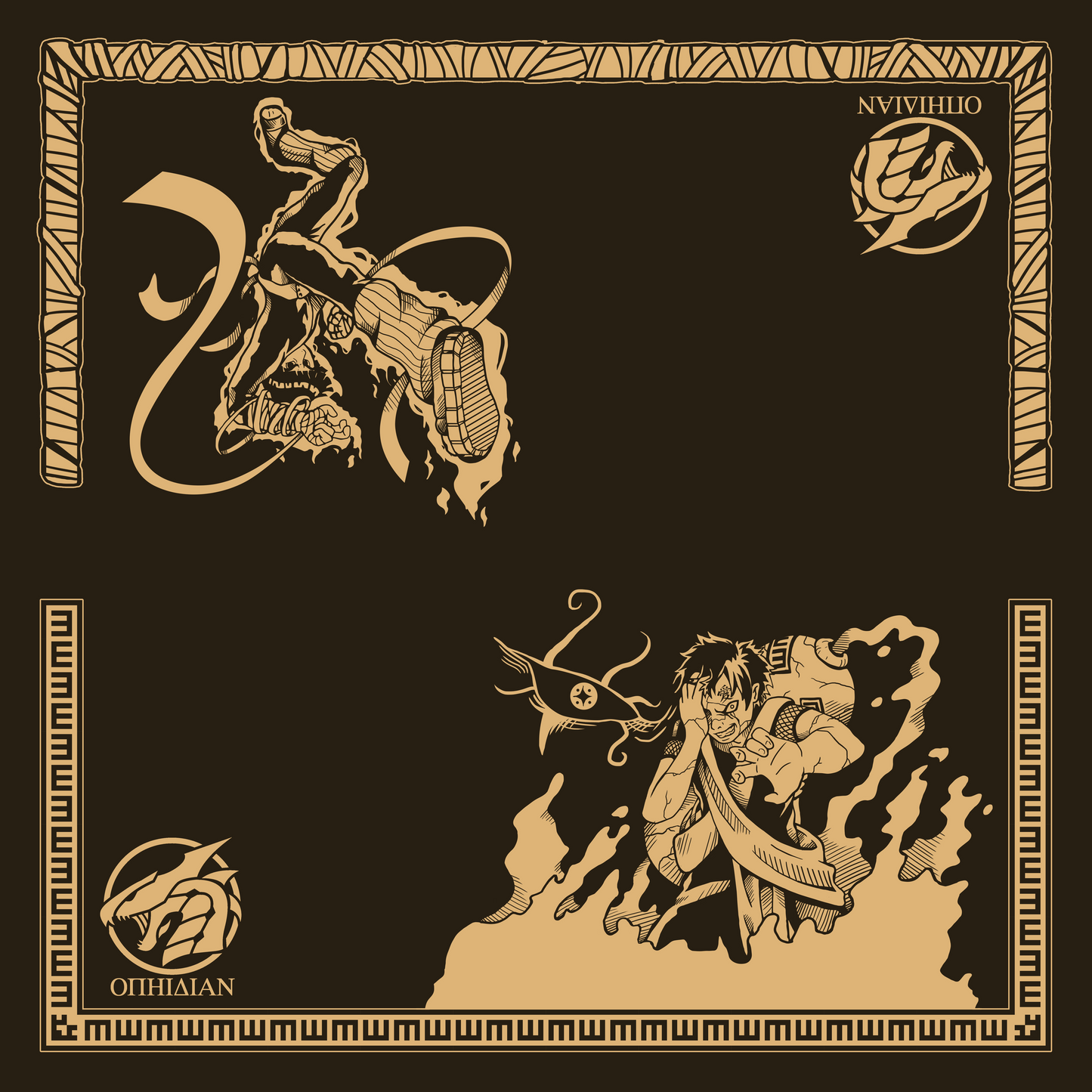 Love and Youth Espresso 2 Player Cloth Playmat