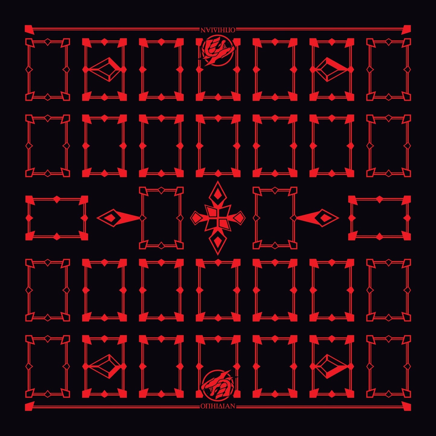 Linked Black/Red 2 Player Cloth Playmat