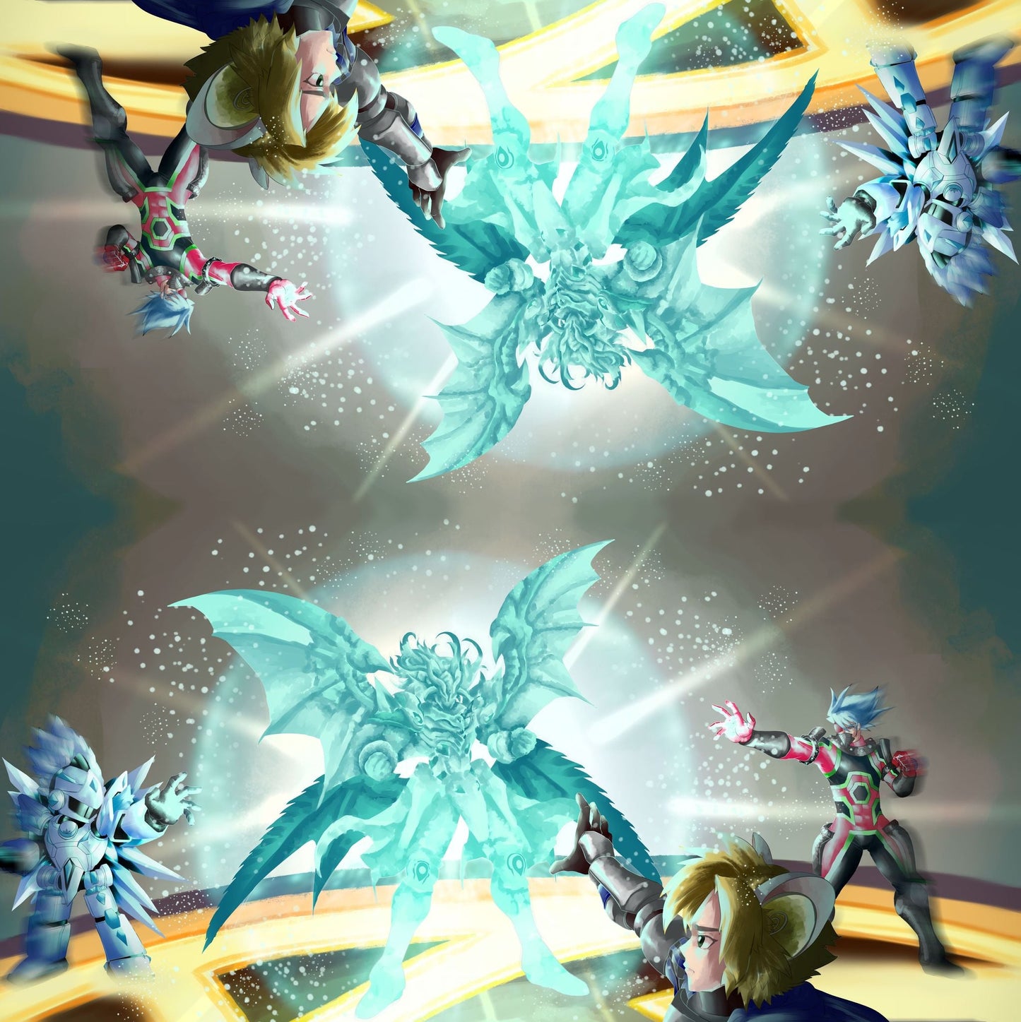 Diagram 2 Player Cloth Playmat