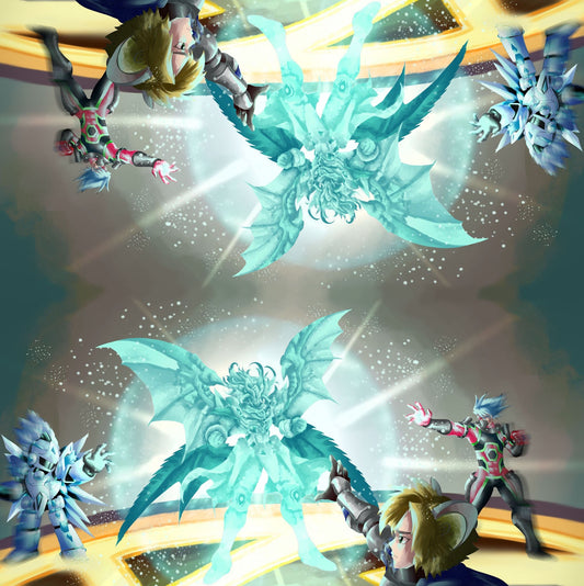 Diagram 2 Player Cloth Playmat