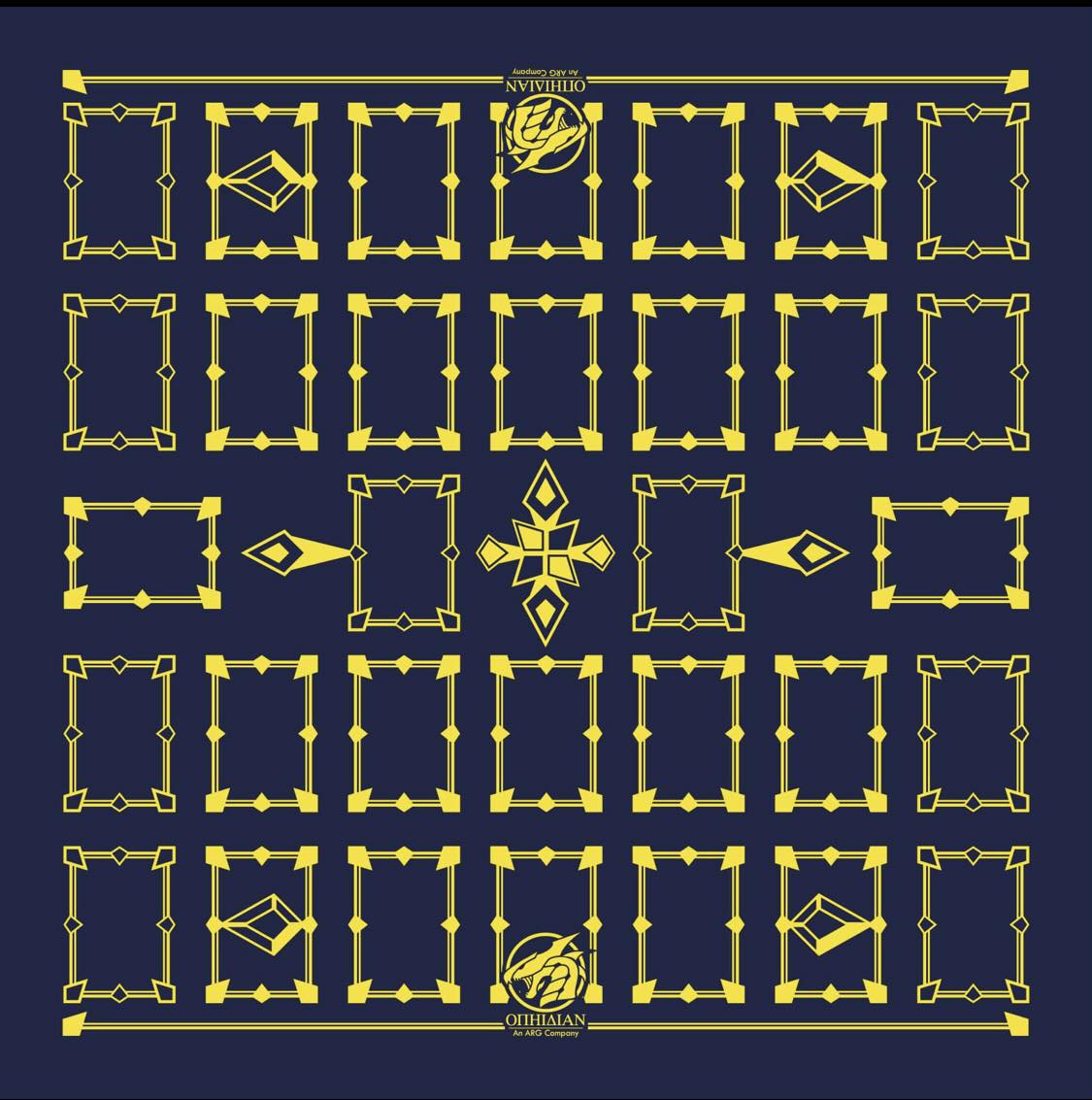 Linked Blue/Yellow 2 Player Cloth Playmat