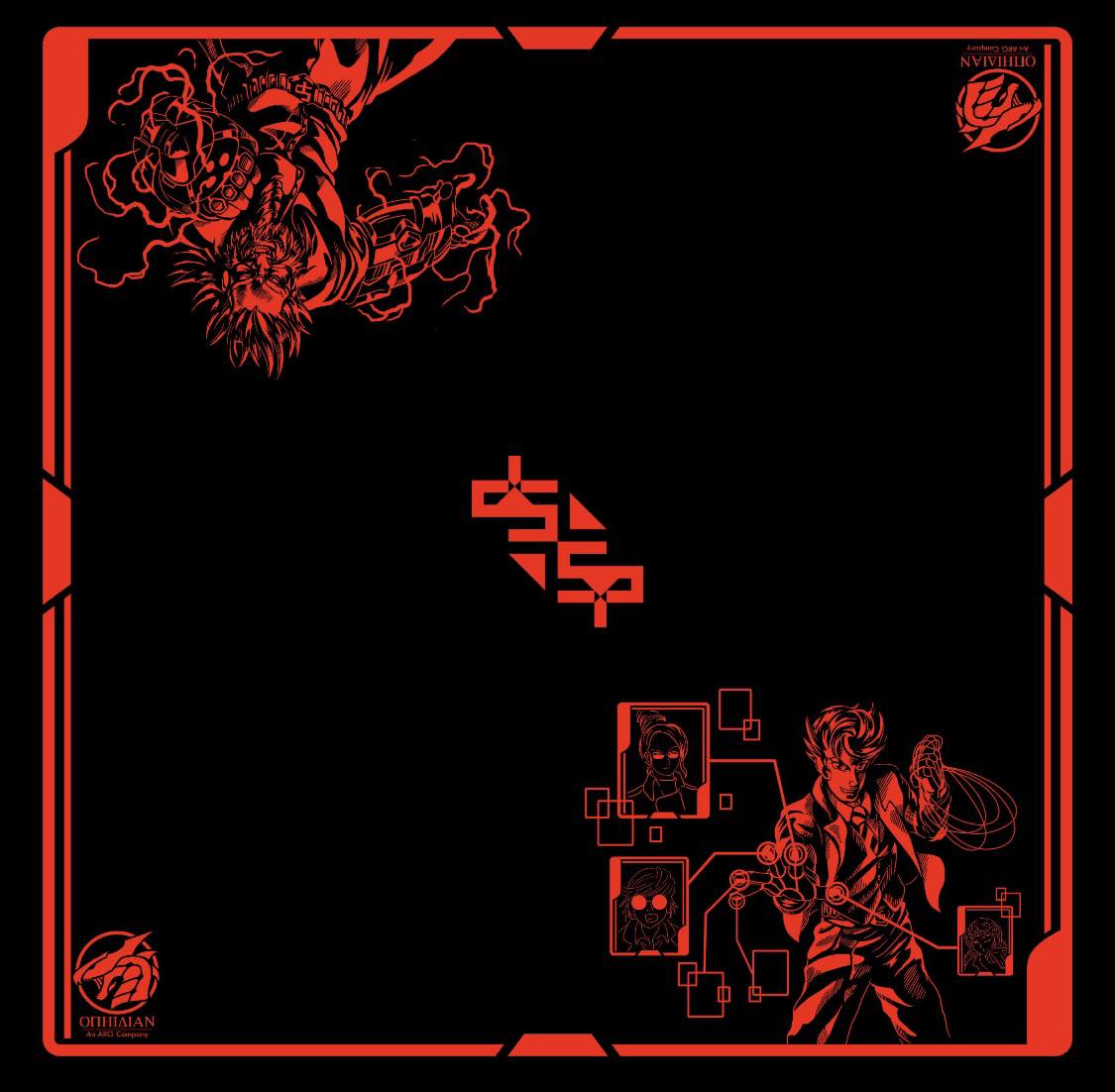 Utility Black/Red 2 Player Cloth Playmat