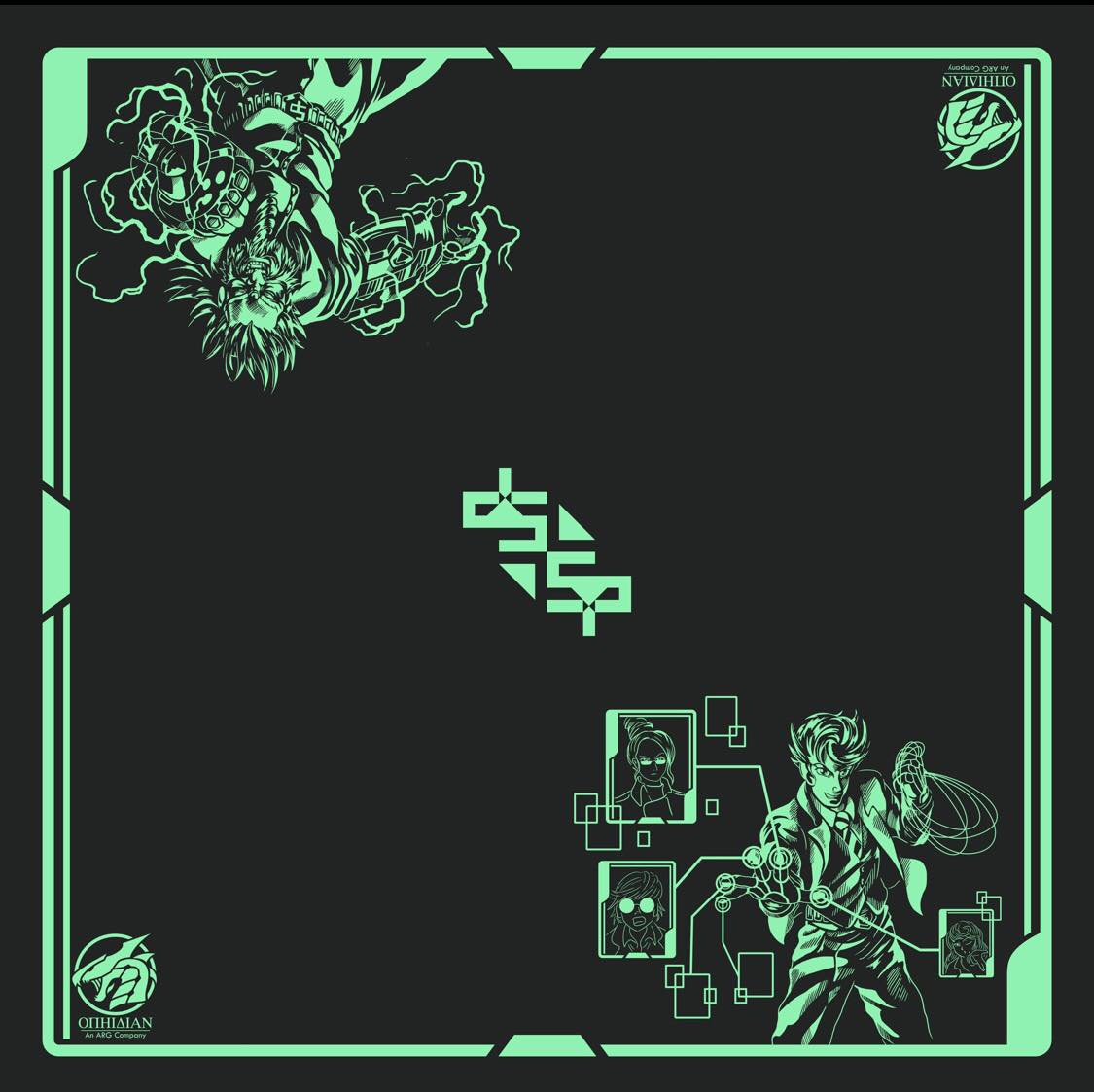 Utility Green 2 Player Cloth Playmat