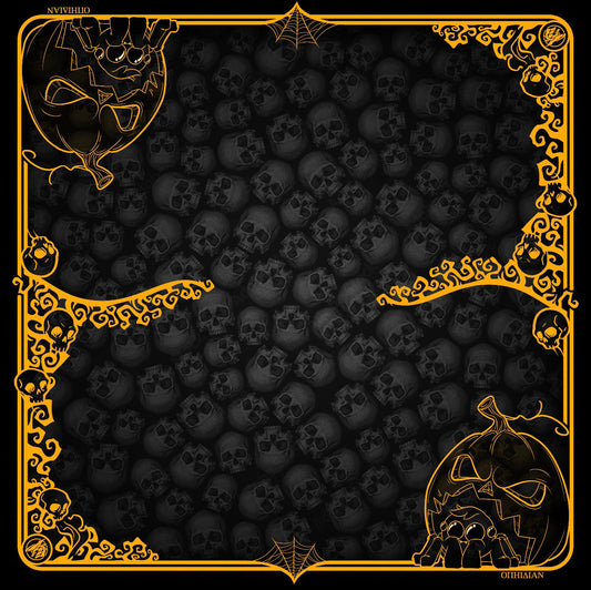 Hallowcreepy 2 Player Cloth Playmat Black